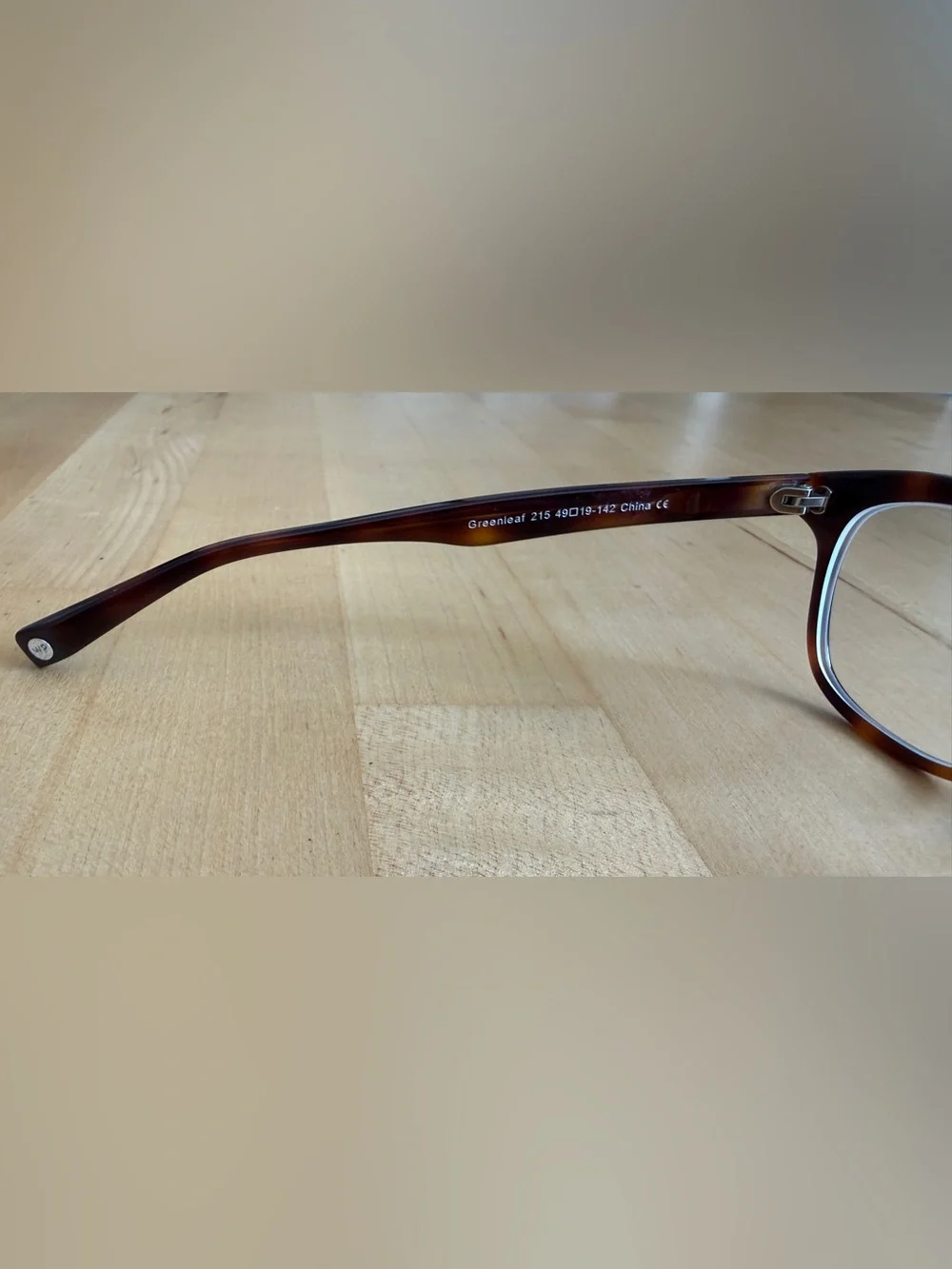 Warby Parker 🐢Eyeglasses Frames Greenleaf 215 Tortoiseshell Square 49-19-142 EUC